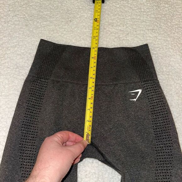 Gymshark Women’s Charcoal Heathered Gray 7/8 Ankle Size Small EUC - Picture 8 of 10